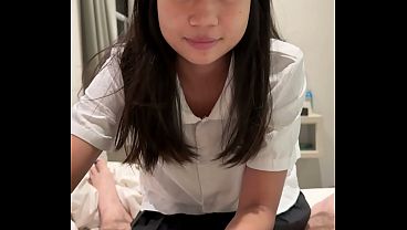 Fugly Malaysian harlot takes a big dong up her snatch